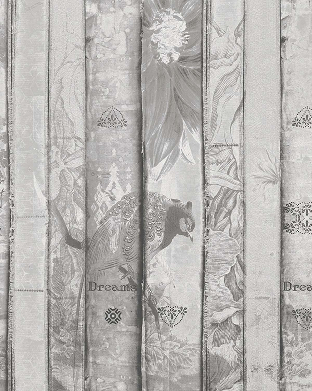 Mountain Mist Vintage Bookshelf Mural M2962