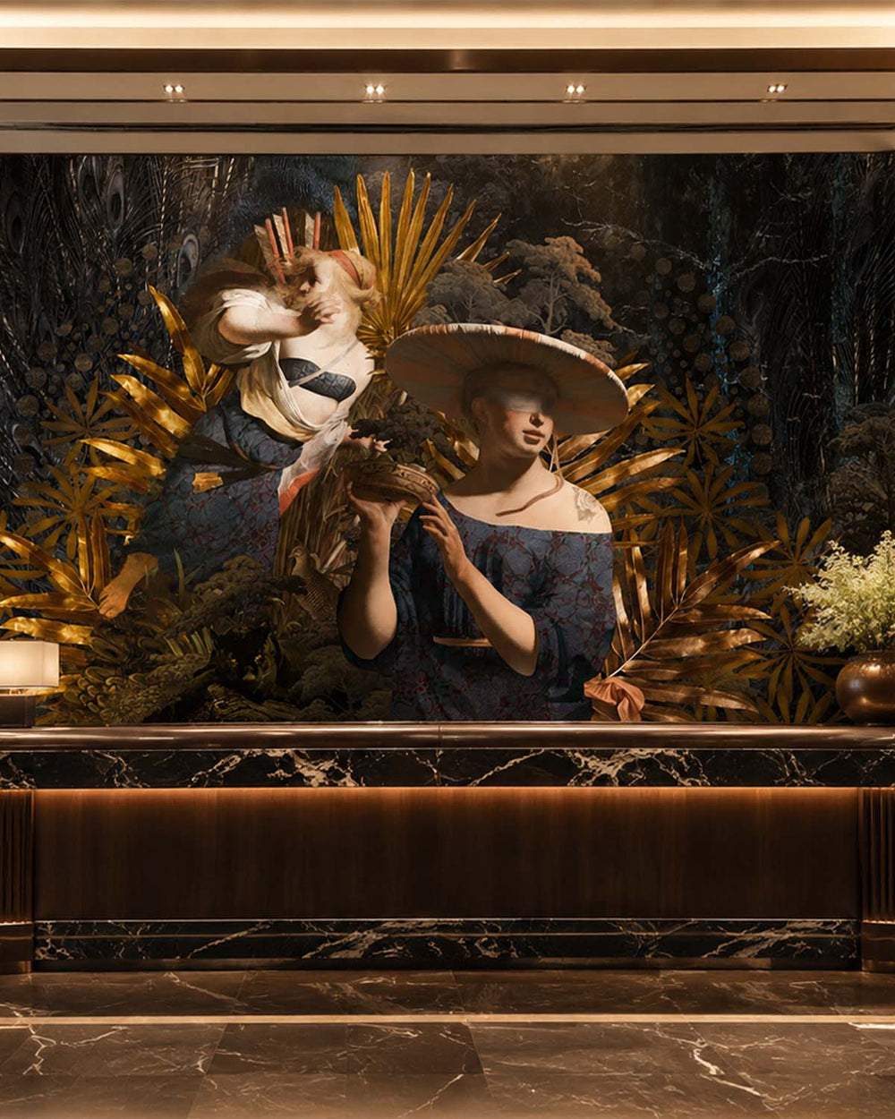 Sapphire Stone Renaissance Dream Mural M2967- Sample