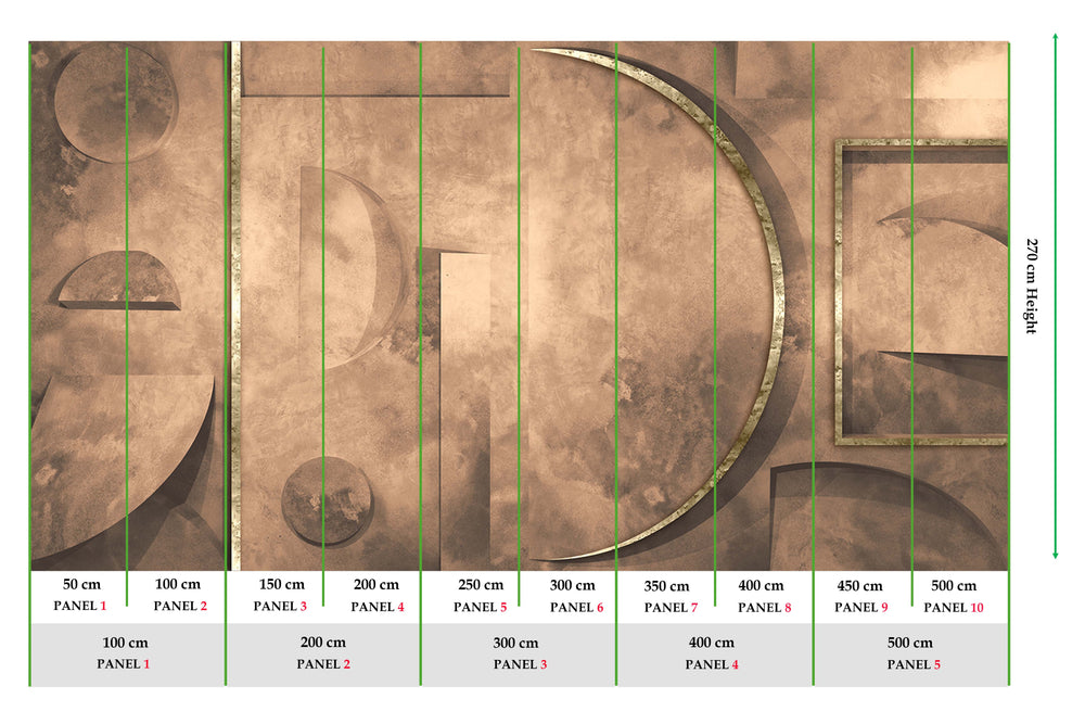 Chinook Salmon Faux Concrete Crescent Mural M2984