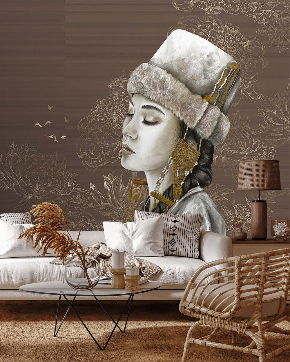 Quincy Brown Winter Princess Mural M3001 - Sample