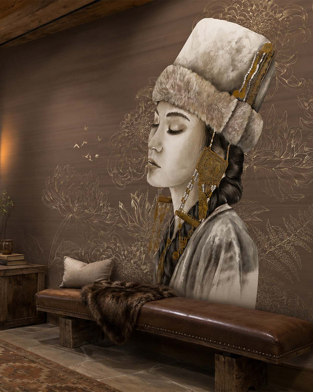 Quincy Brown Winter Princess Mural M3001