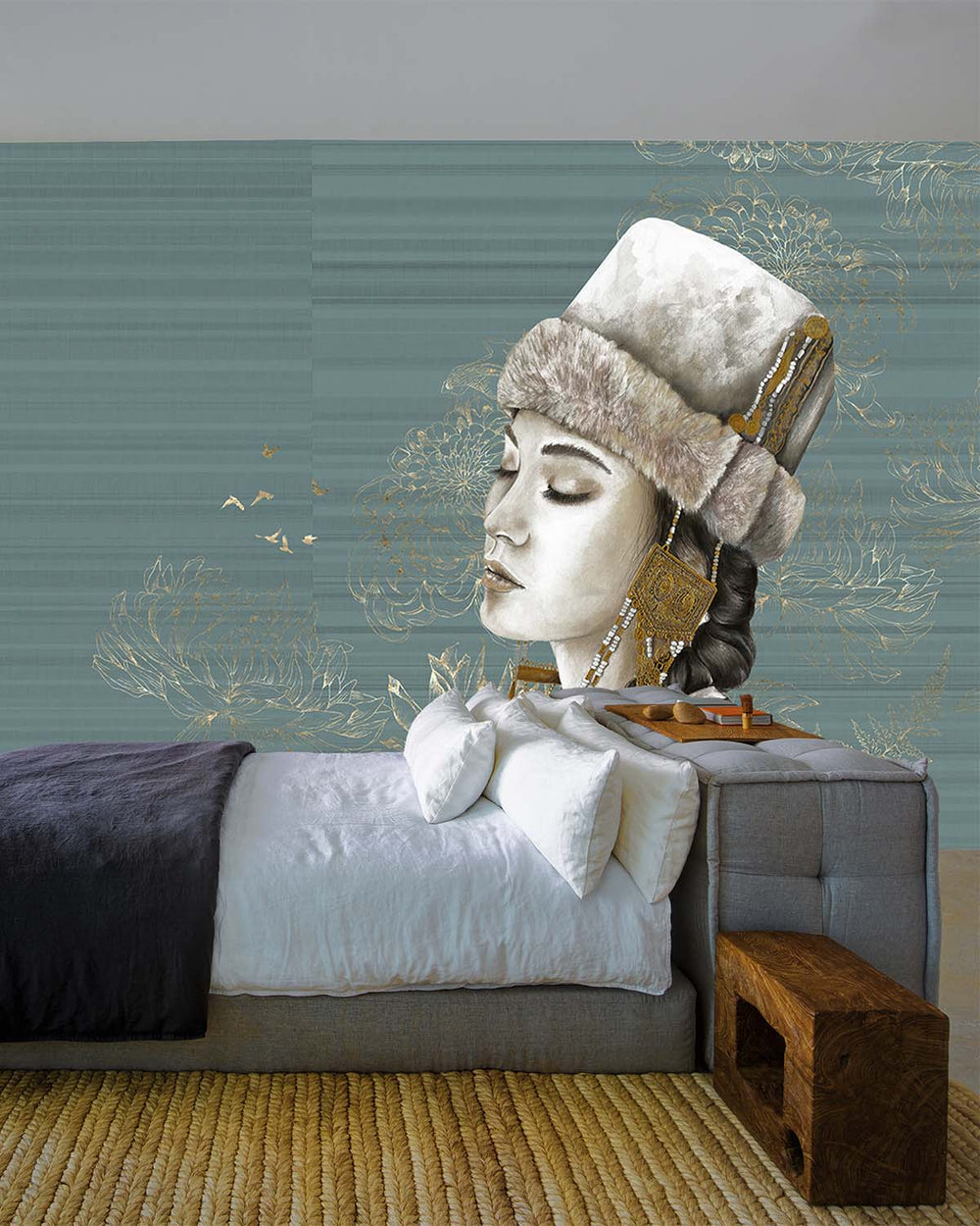 Dark Lagoon Winter Princess Mural M3002
