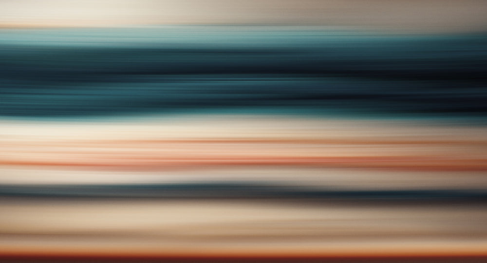 Winter Waves Abstract Coastal Sunset Mural M3003 - Sample