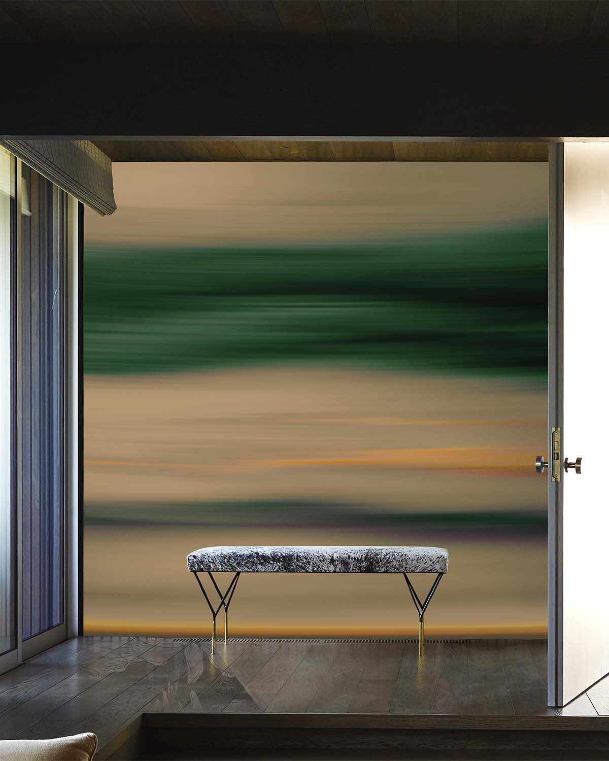 Everglade Abstract Coastal Sunset Mural M3004
