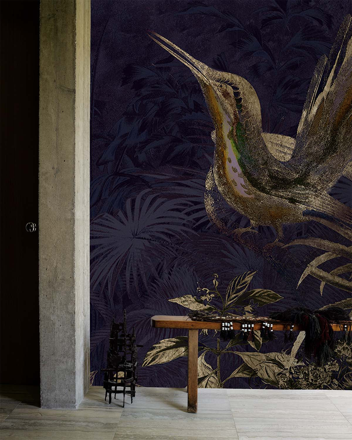 Corbeau Exotic Hummingbird Mural M3023