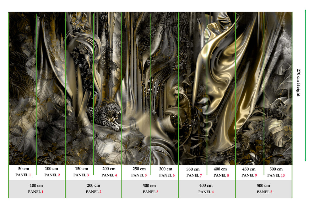 Yellow Sand Silk Forest Mural M3025 - Sample