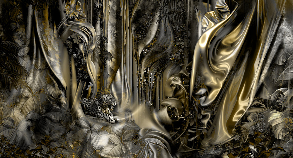 Yellow Sand Silk Forest Mural M3025 - Sample