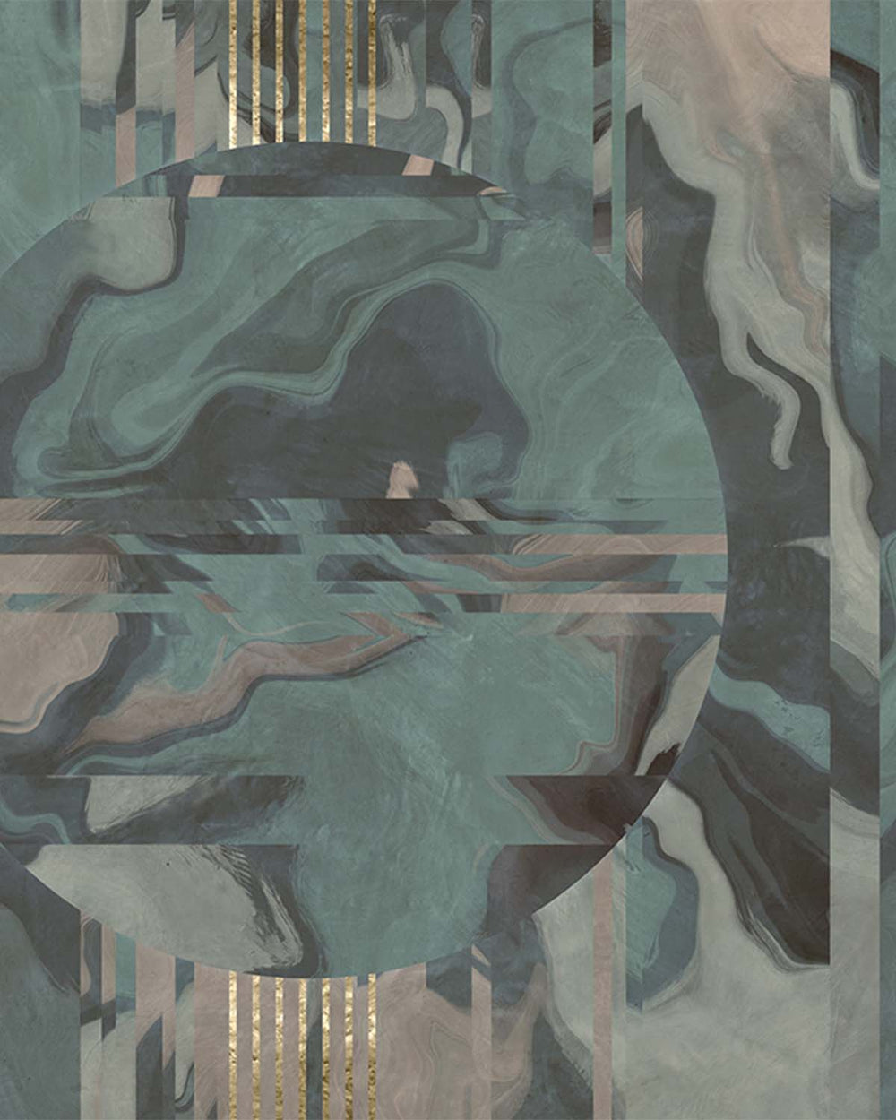 Seraphinite Below the Horizon Mural M3029