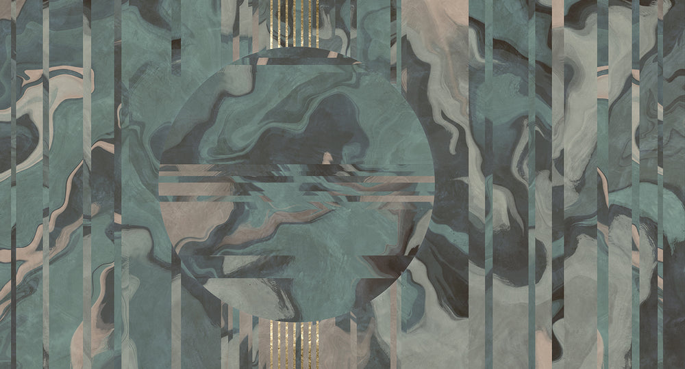 Seraphinite Below the Horizon Mural M3029 - Sample