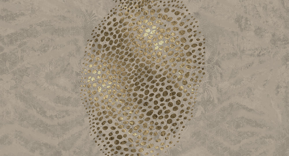 Stonehenge Greige Abstract Desert Oasis Mural M3031