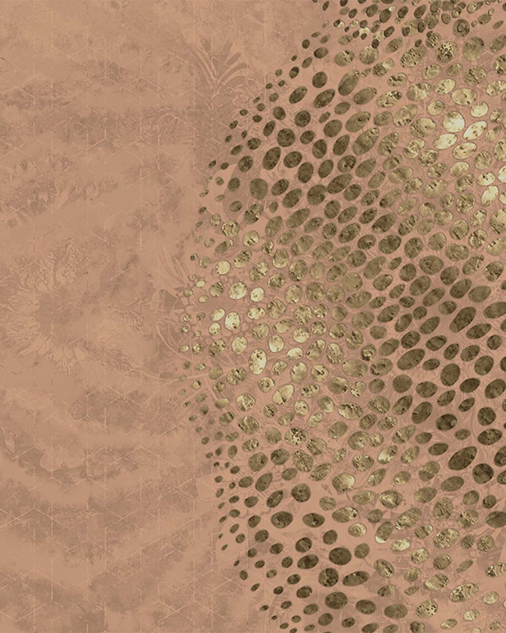 Charleston Chocolate Abstract Desert Oasis Mural M3032