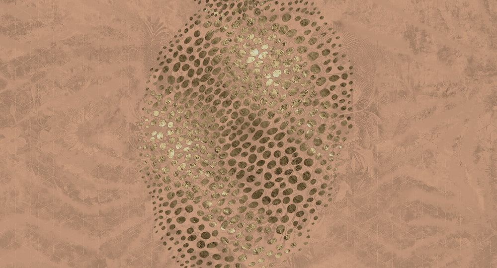Charleston Chocolate Abstract Desert Oasis Mural M3032