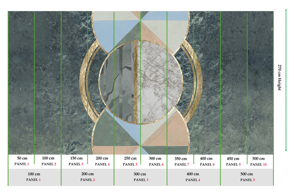 Urbanite Neo Abstract Sand Dunes Mural M3035 - Sample