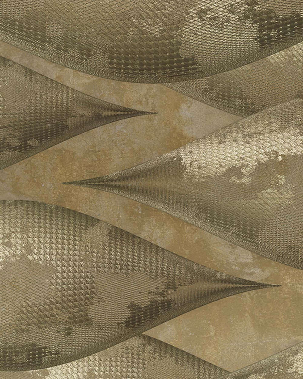 Rustic Ranch Abstract Overlapping Pods Mural M3036