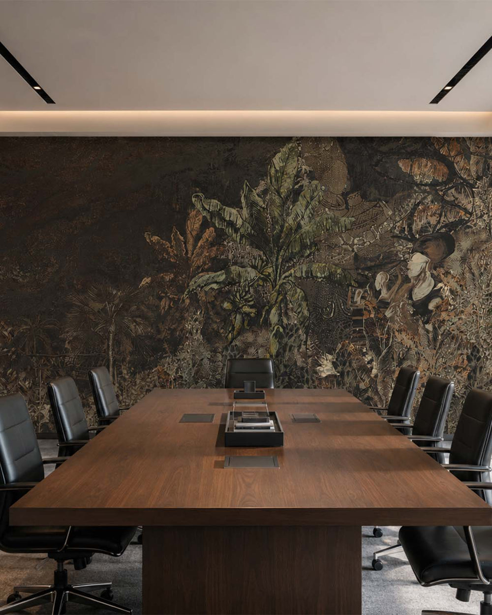 Brownish Black By the River Mural M3042 - Sample