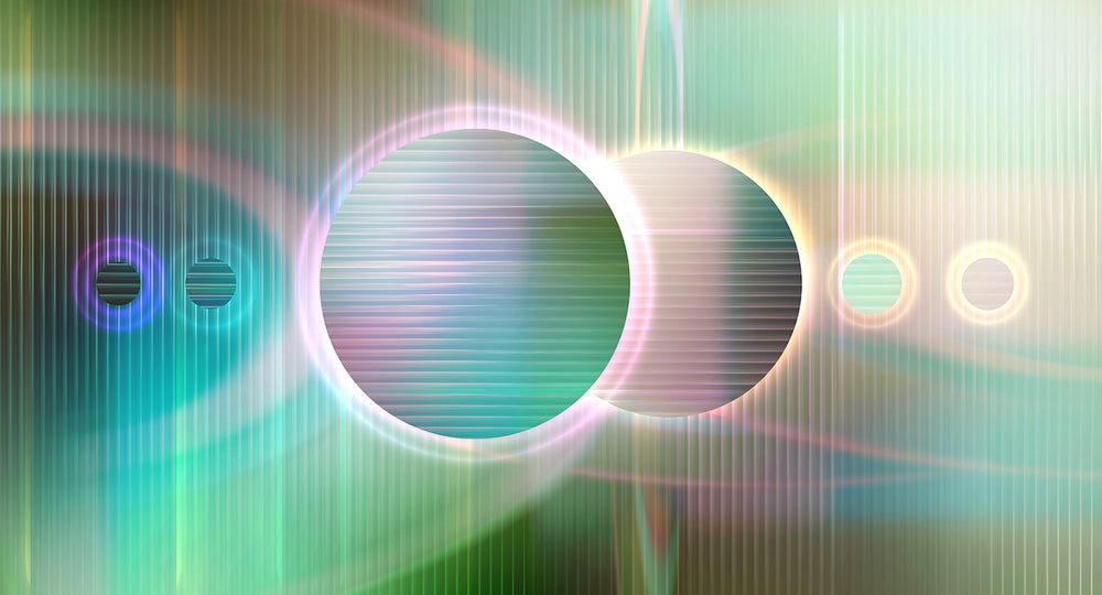 Willow Bough Digital Cosmic Abstraction Mural M3048 - Sample