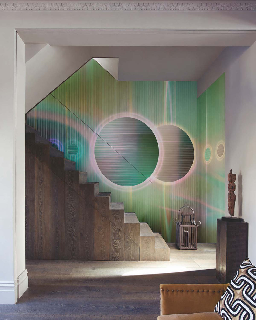 Willow Bough Digital Cosmic Abstraction Mural M3048