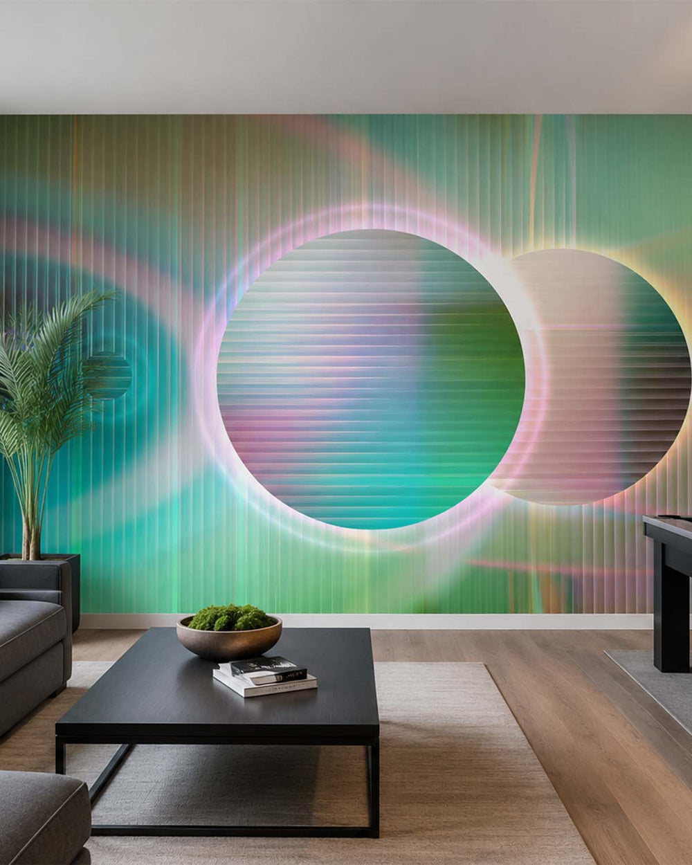 Willow Bough Digital Cosmic Abstraction Mural M3048 - Sample