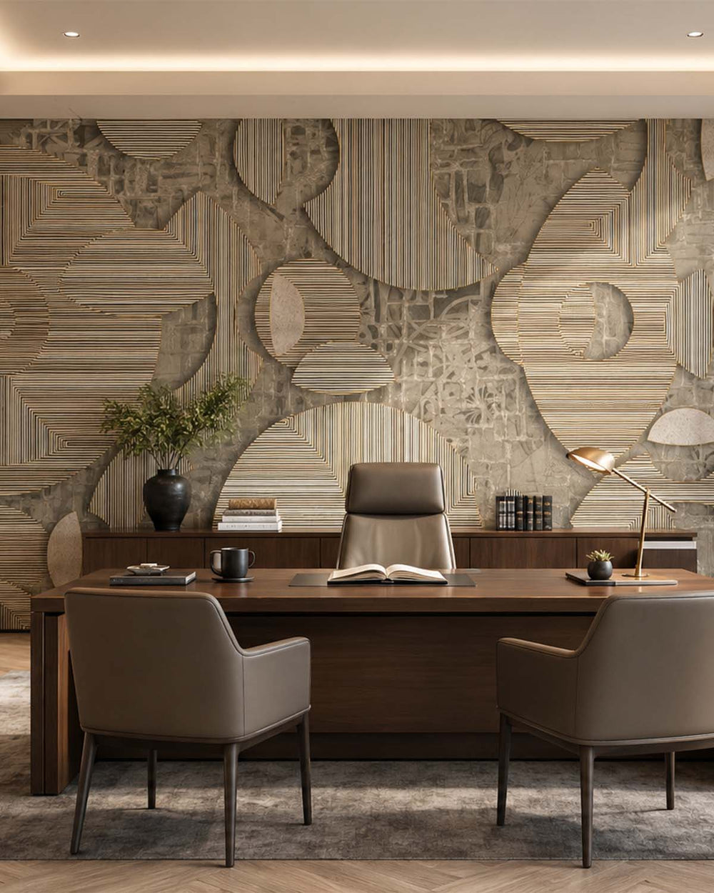 Spanish Sand Avant-garde Geometric Mosaic Mural M3053 - Sample