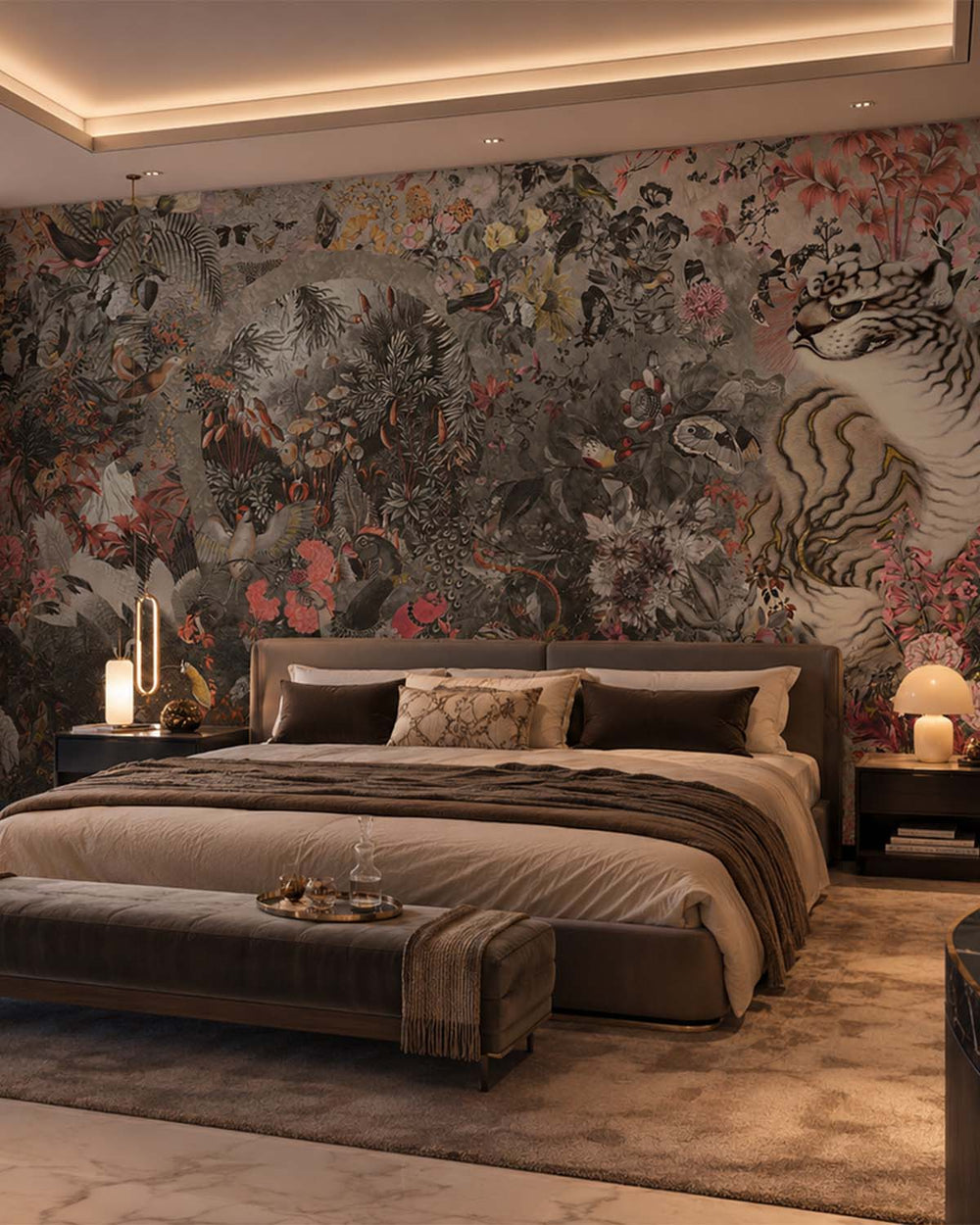 Montecito Mythical Tropical Garden Mural M3059