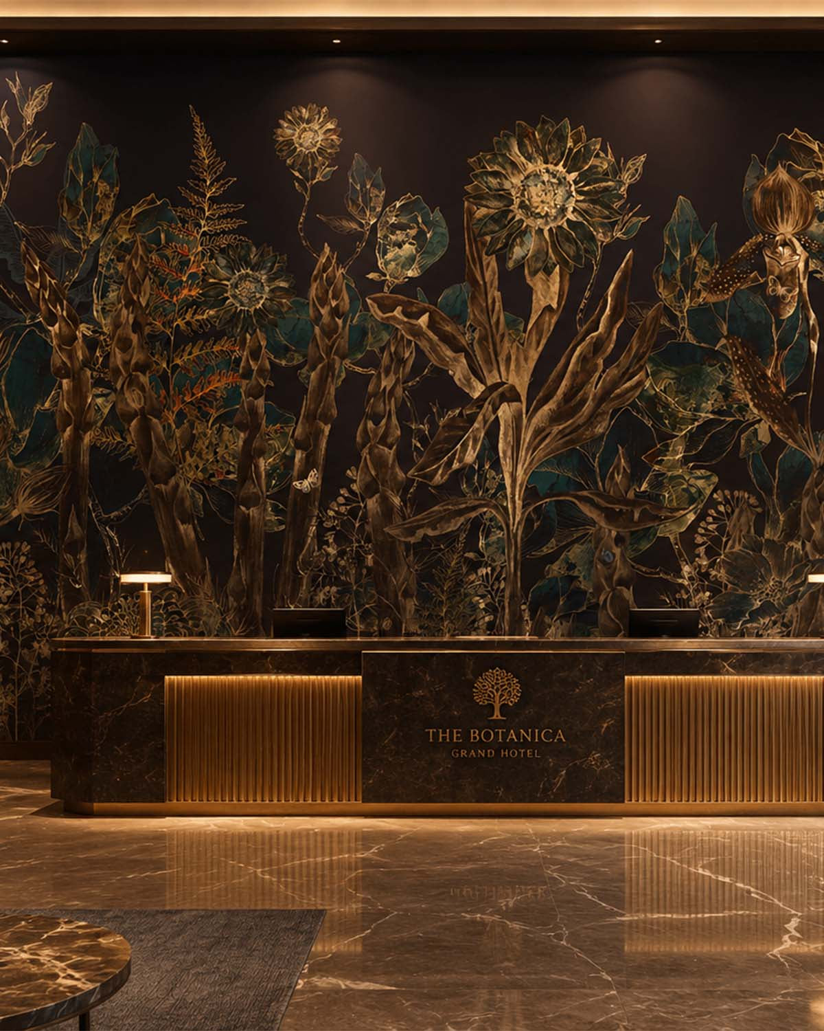 Sambucus Ethereal Botanical Rainforest Mural M3061 - Sample