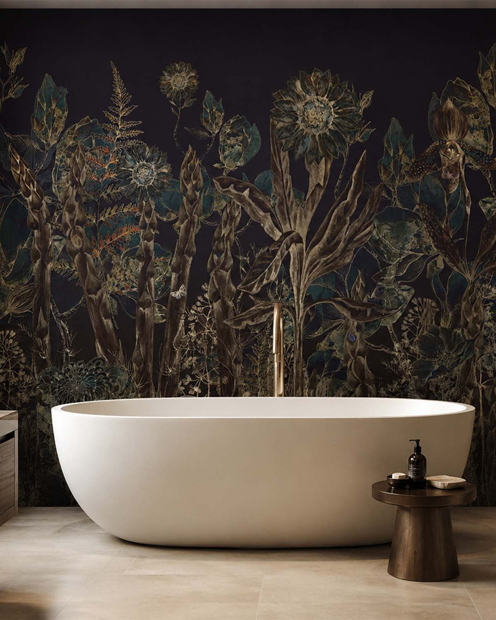 Sambucus Ethereal Botanical Rainforest Mural M3061