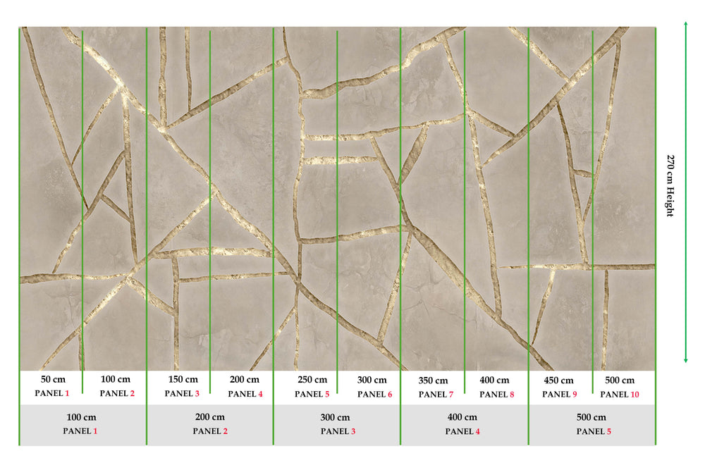 Desert Dune Cracked Wabi-Sabi Walls Mural M3063 - Sample