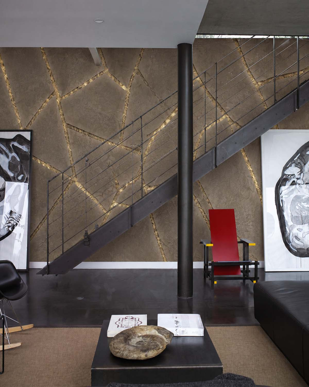 Dune Shadow Cracked Wabi-Sabi Walls Mural M3064