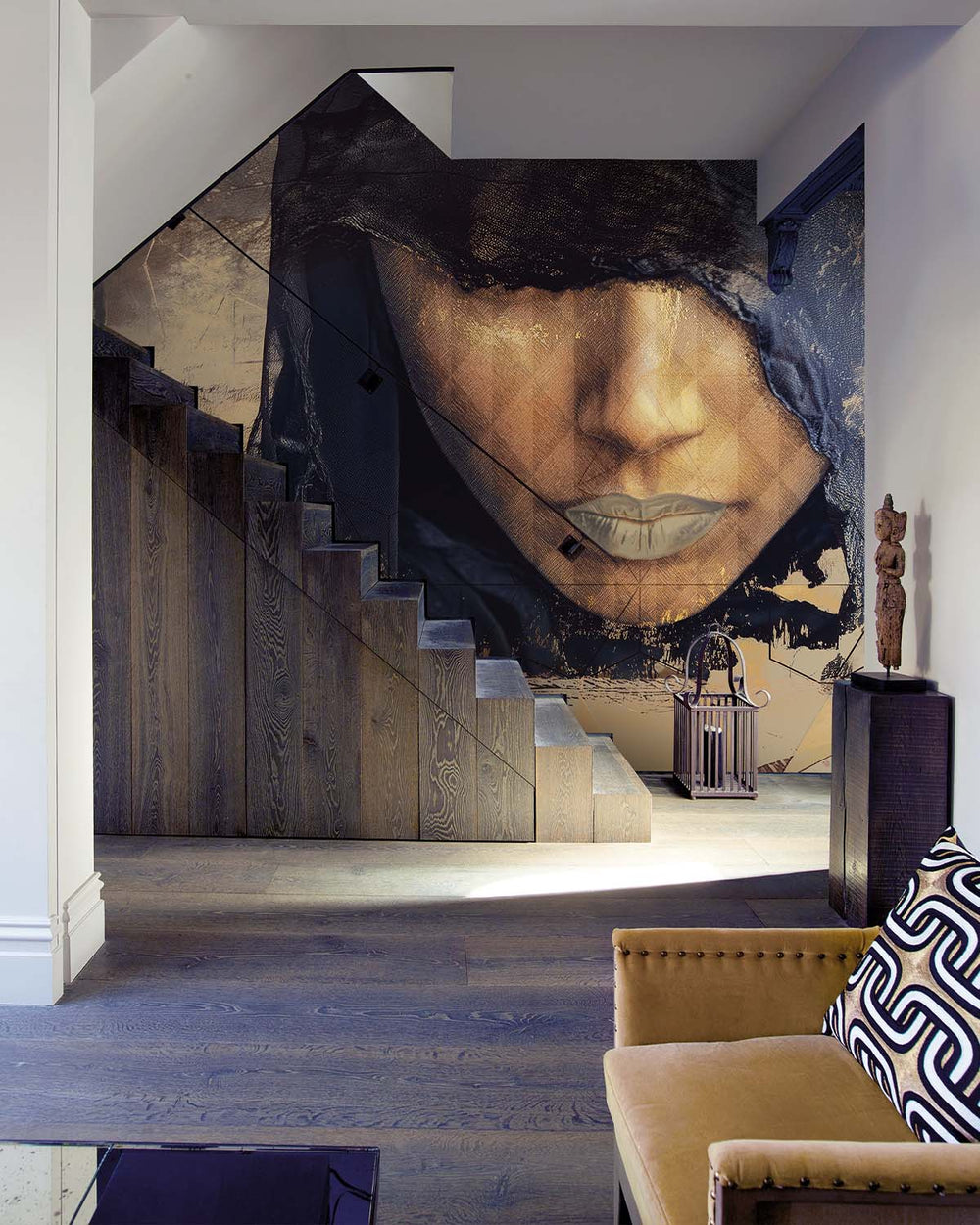 Caramel Kiss Veiled Saharan Queen Mural M3075