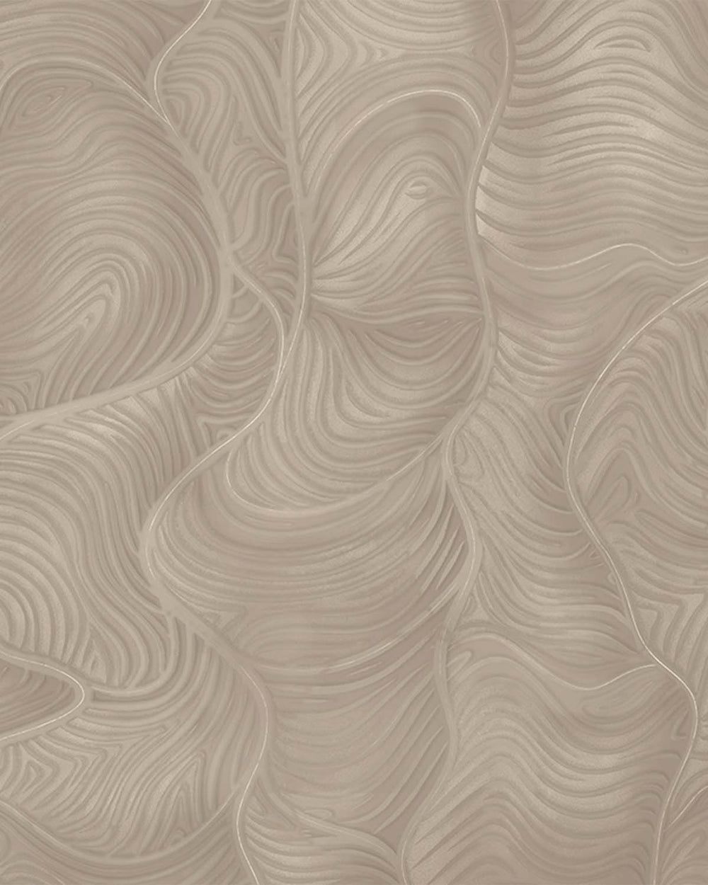 Tranquil Taupe Organic Wavy Woodgrain Mural M3079