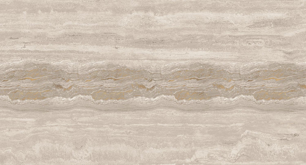 Sepia Tone Stratified Marble Stone Mural M3082