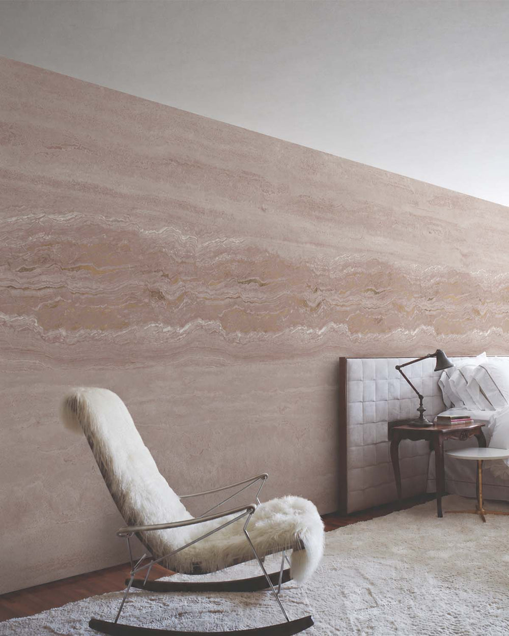 Caramel Kiss Stratified Marble Stone Mural M3083