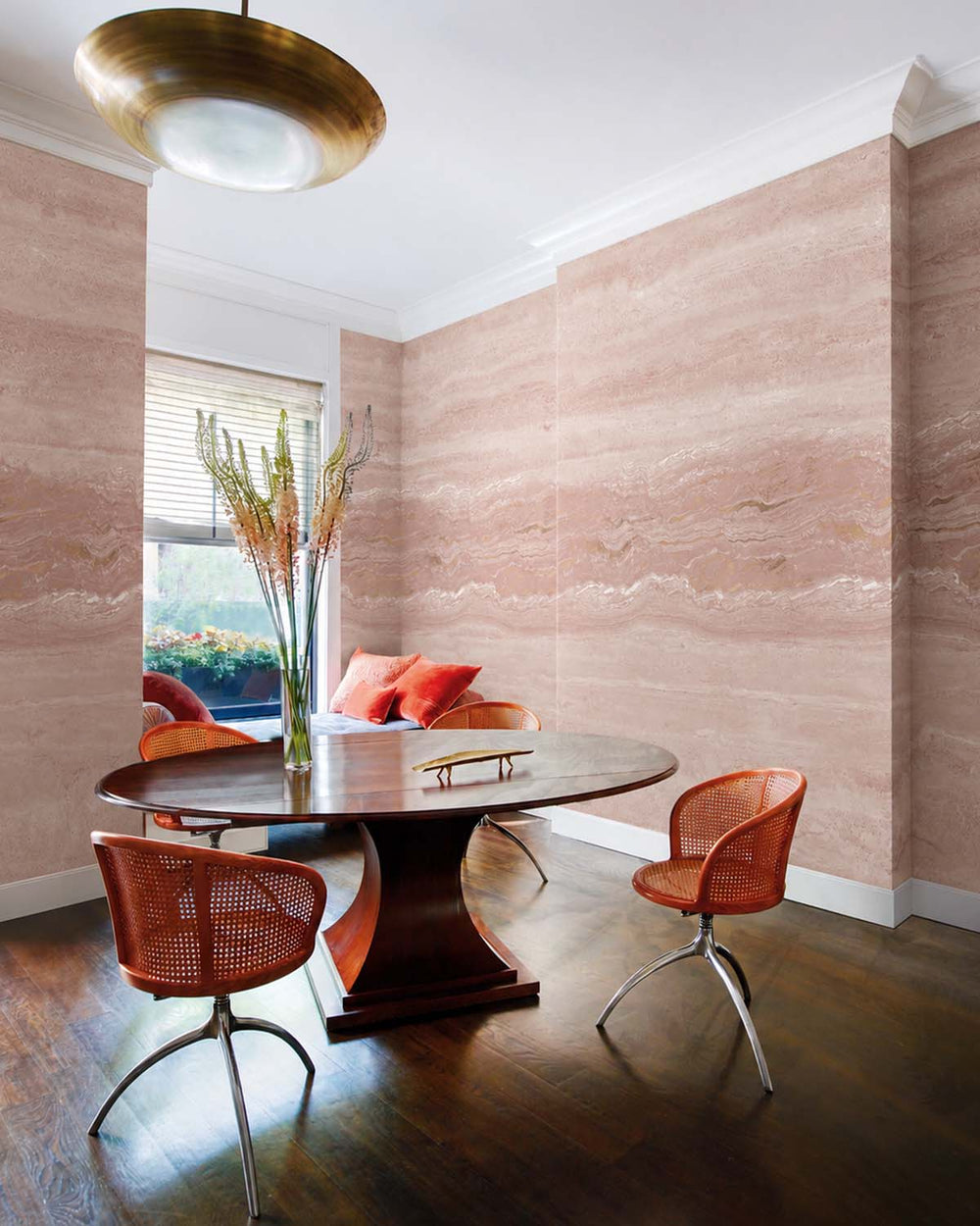 Caramel Kiss Stratified Marble Stone Mural M3083