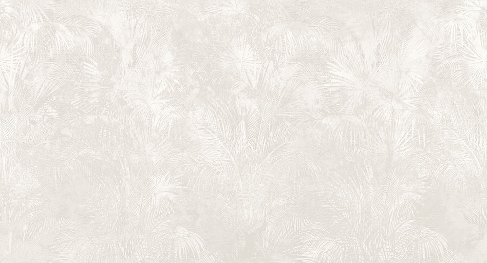 Foggy Day Luxe Areca Palm Leaf Mural M3086