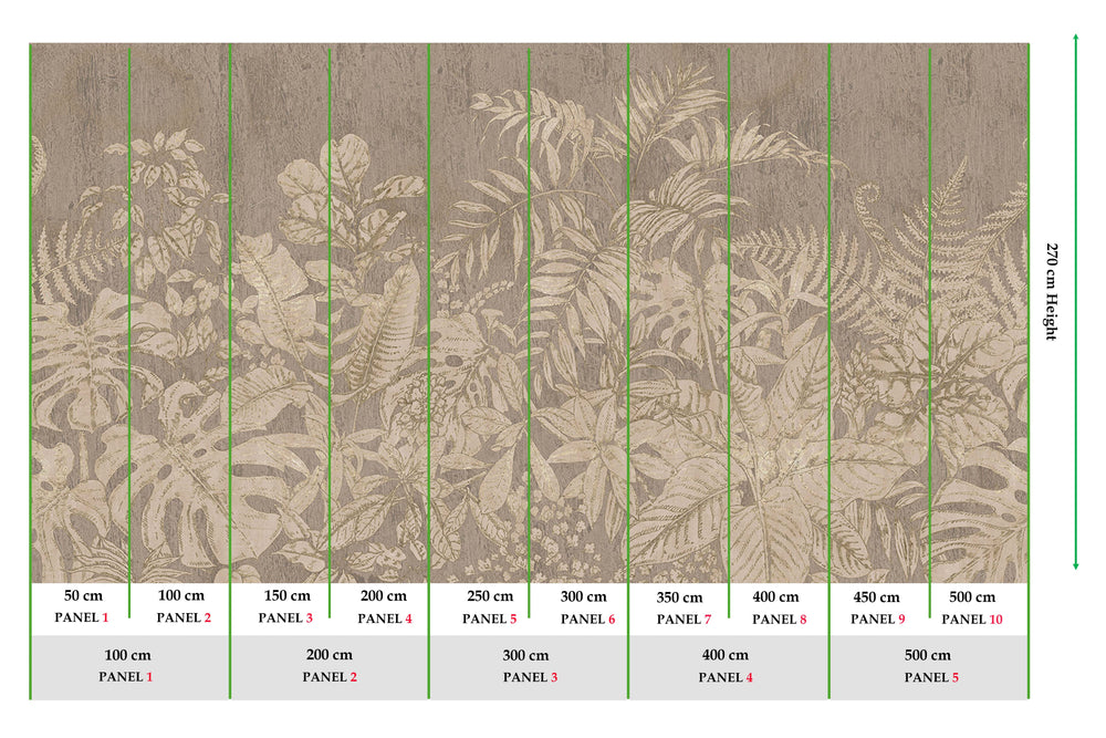 Baneblade Brown Safari Jungle Canopy Mural M3097