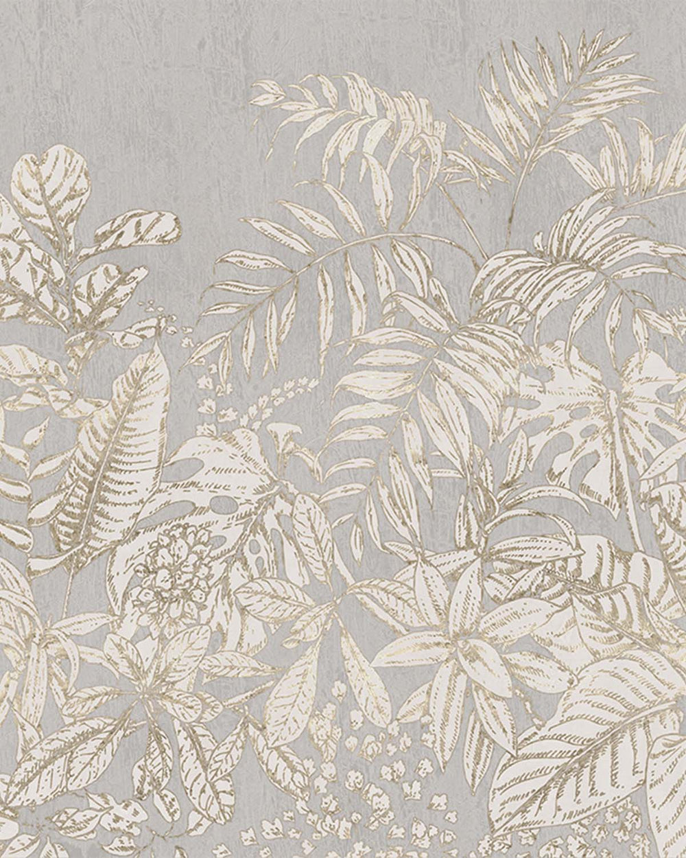 Grey Marble Safari Jungle Canopy Mural M3099