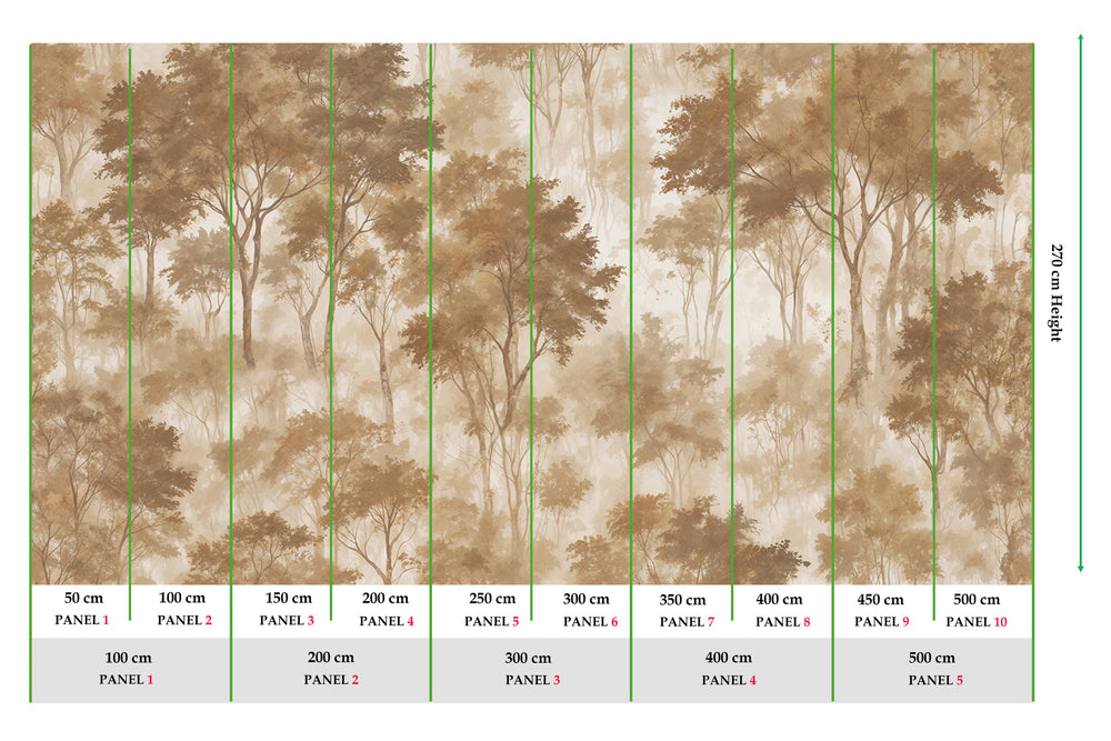 Chester Brown Serenity Forest Mural M3100