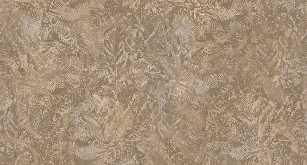Baneblade Brown Luxe Earthy Palm Abstract Mural M3104