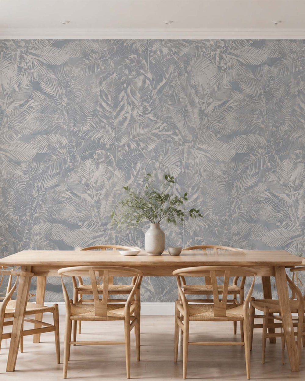 Astroscopus Grey Luxe Earthy Palm Abstract Mural M3105