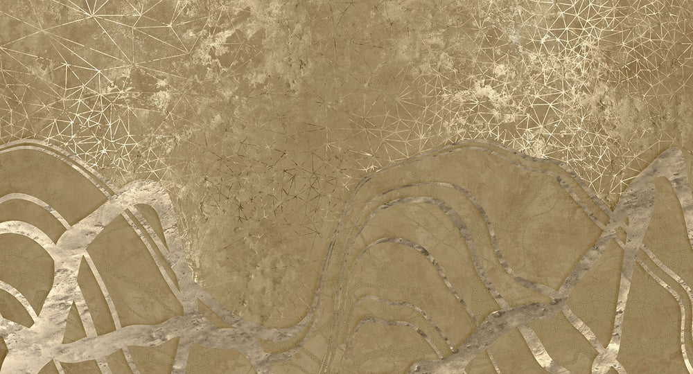 Ridgecrest Gilded Dune Panoramic Mural M3110