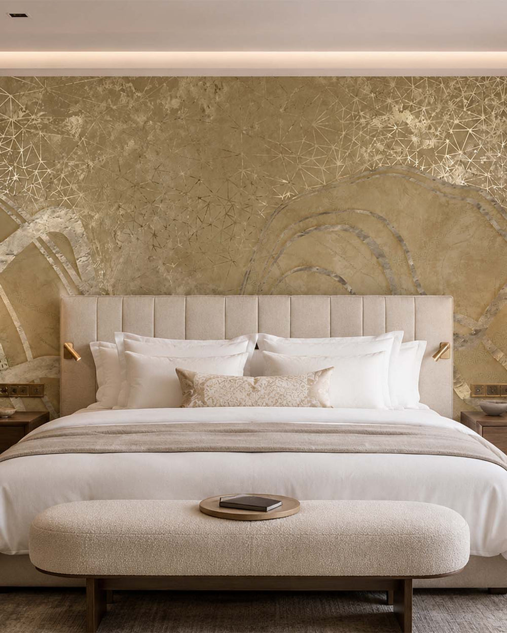 Ridgecrest Gilded Dune Panoramic Mural M3110