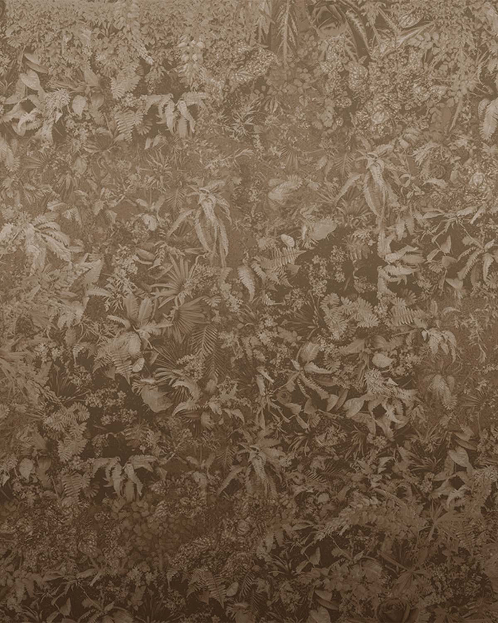 Iroko Brown Timeless Floral Landscape Mural M3122