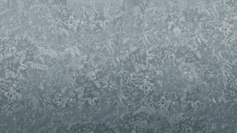 Slate Grey Timeless Floral Landscape Mural M3123
