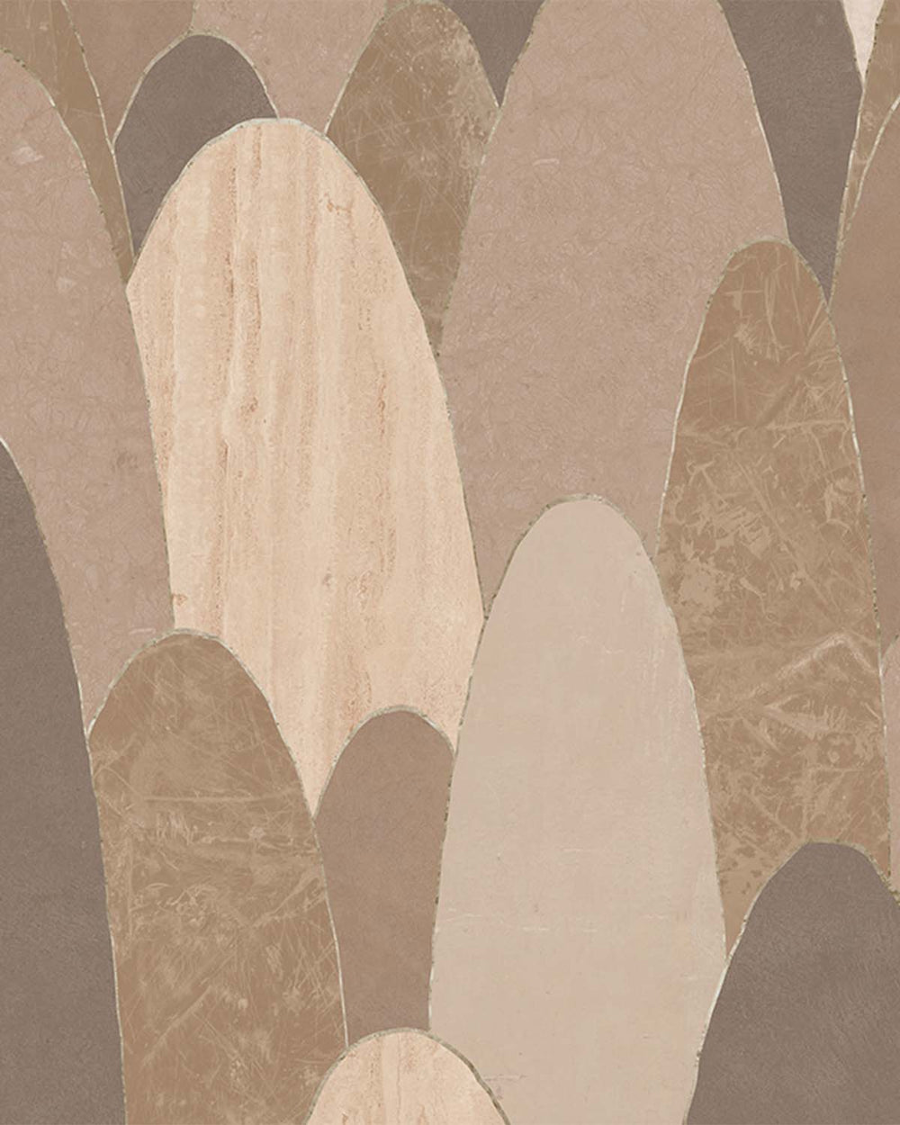 Chanterelle Sauce Abstract Marble Archway Mural M3126
