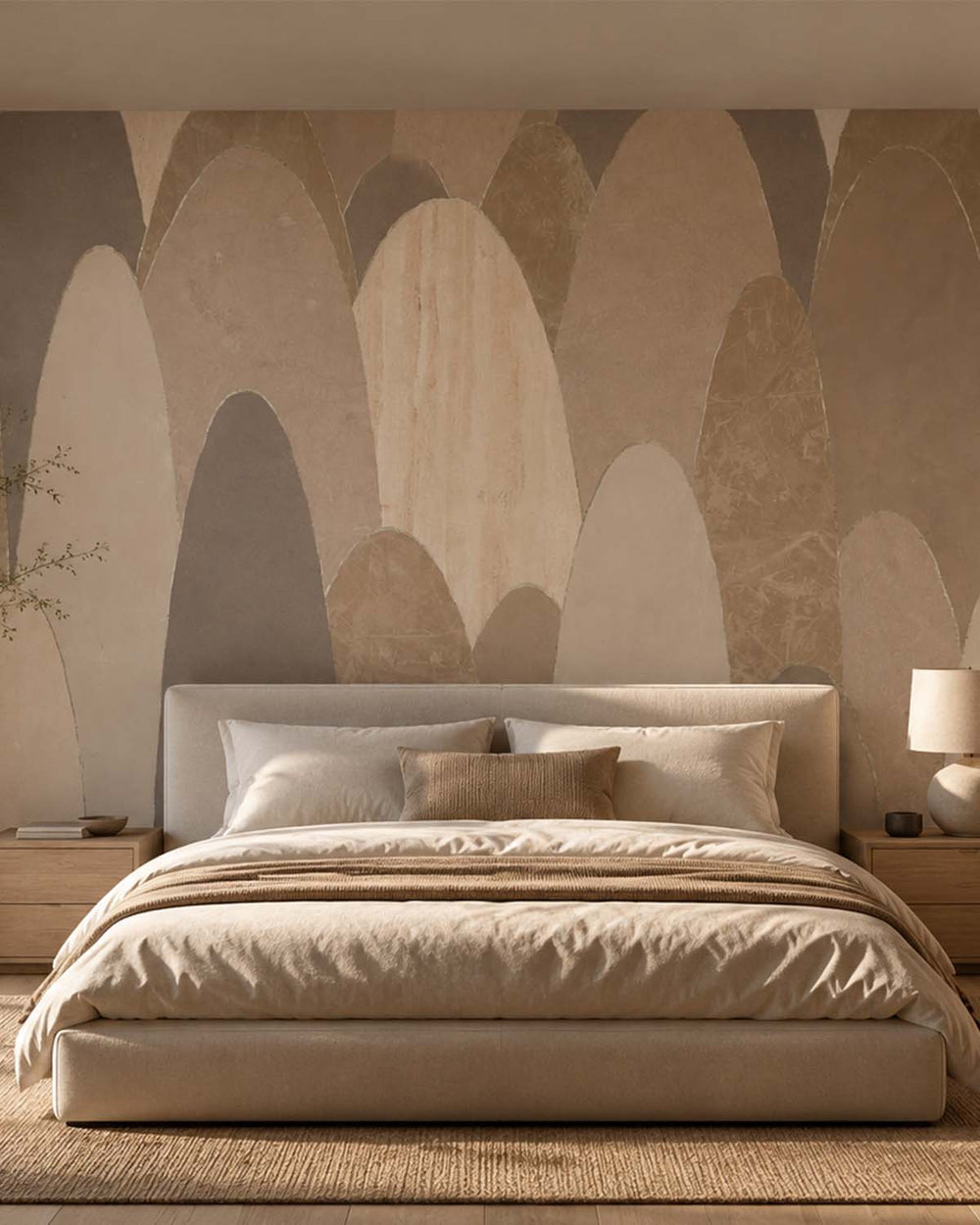 Chanterelle Sauce Abstract Marble Archway Mural M3126