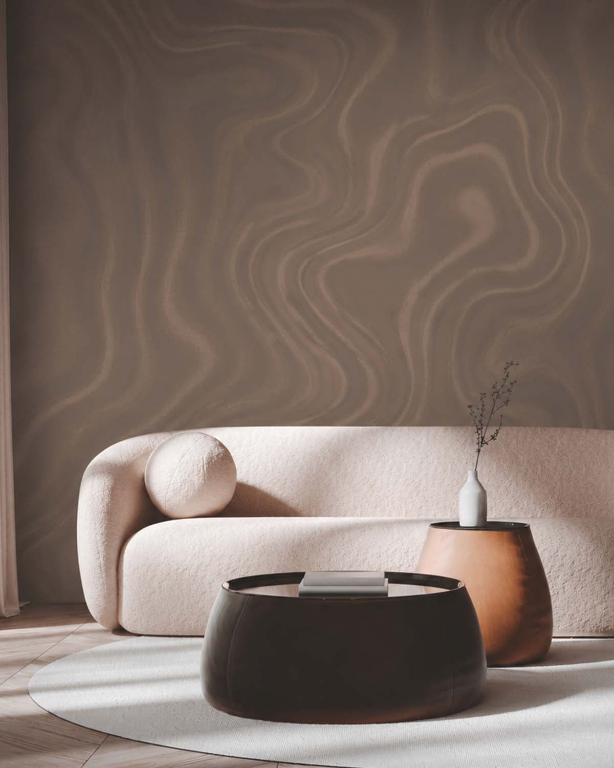 Metropolis Luxe Marbling Swirl Mural M3140
