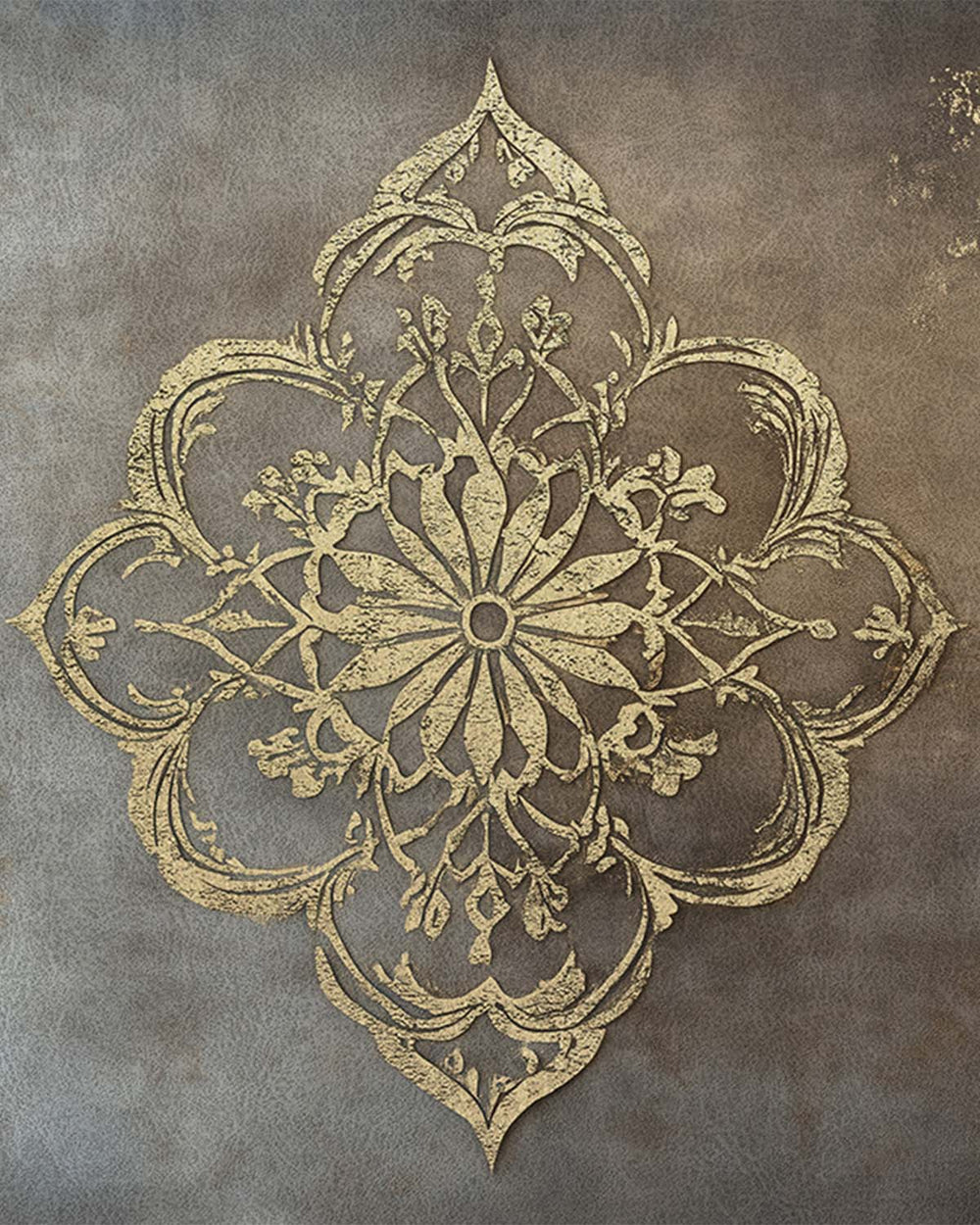 Sandalwood Luxe Moroccan Mandala Mural M3148