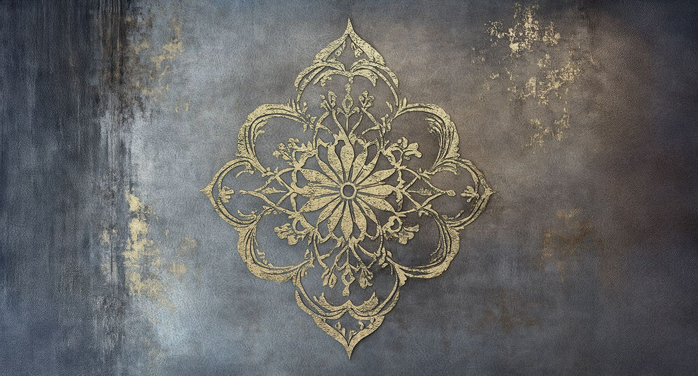 Soft Pumice Luxe Moroccan Mandala Mural M3150