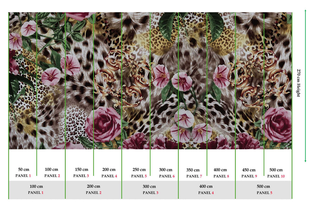 Fancy Leopard Print Wallpaper M9887