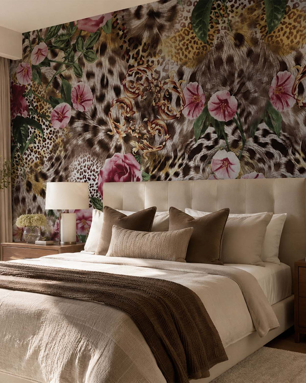 Fancy Leopard Print Wallpaper M9887